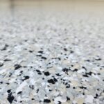 Nano Concrete Coatings garage flake system in Portland, Oregon