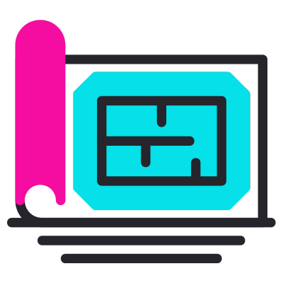 Restaurant Blueprint Icon