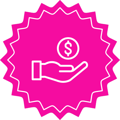 Transparent pricing icon