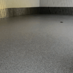 Nano Concrete Coatings shop flake system in Portland, Oregon