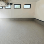 Nano Concrete Coatings garage flake system in Portland, Oregon