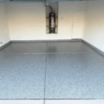 Nano Concrete Coatings garage flake system in Portland, Oregon