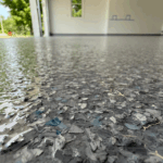 Nano Concrete Coatings garage flake system in Portland, Oregon