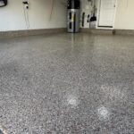 Nano Concrete Coatings garage flake system in Cornelius, Oregon