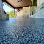 Nano Concrete Coatings patio flake system in Beaverton, Oregon