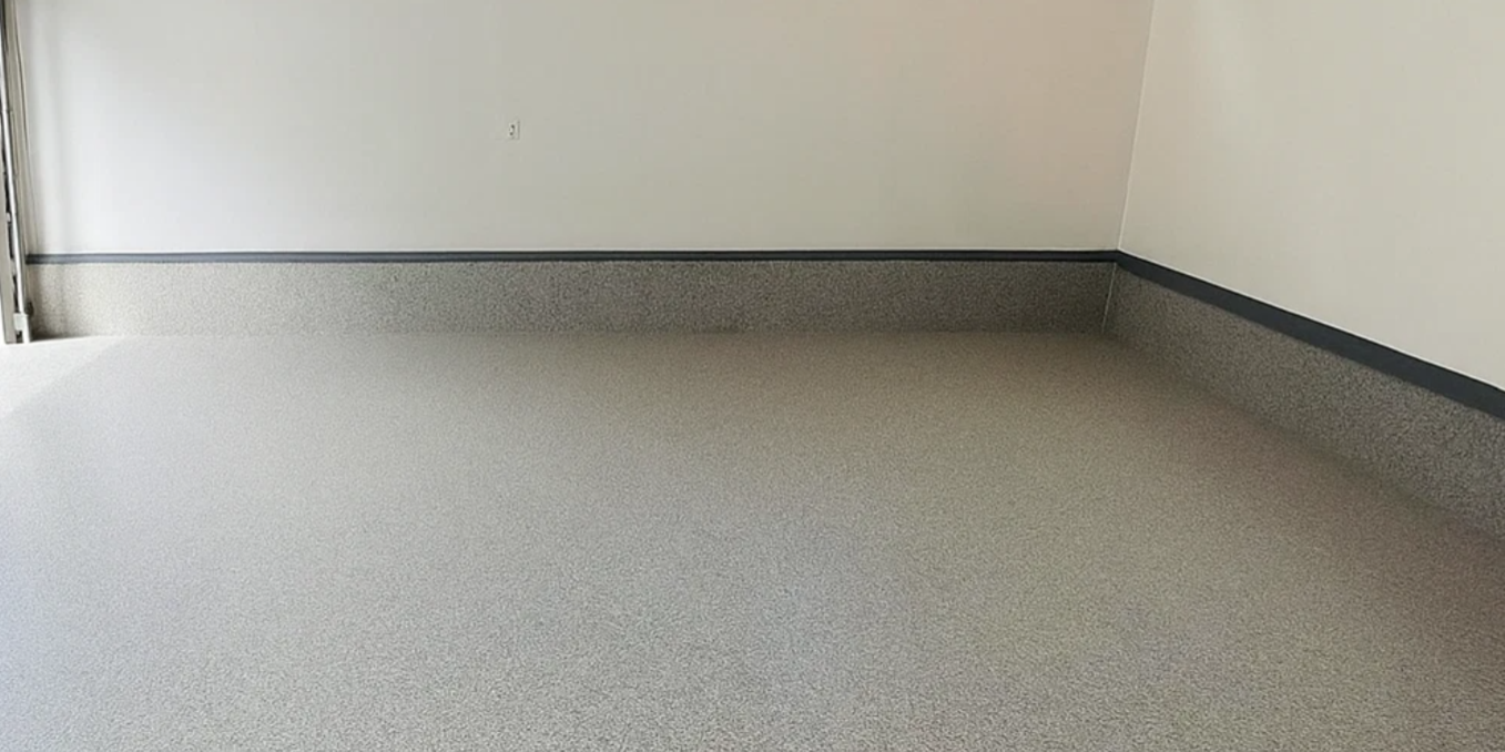 Nano Concrete Coatings garage flake system in Portland, Oregon